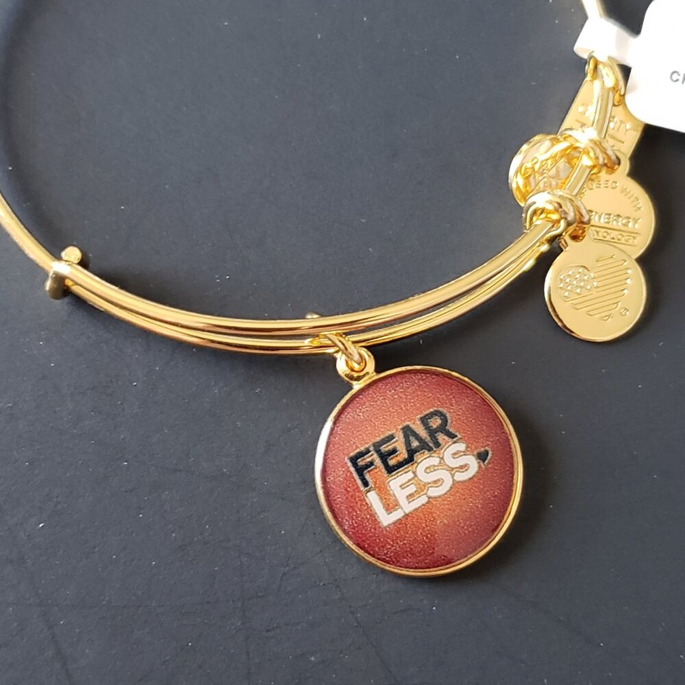 Alex and Ani Fearless Life is Good Bangle  752 - Picture 4 of 7
